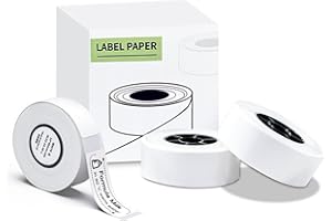 vretti HP2 Label Maker Tape, niestandardowy papier do drukowania etykiet, taśma termiczna 14 x 40 mm, 160 etykiet/rolki, samoprzylepna taśma do etykiet do domu, biura, szkoły