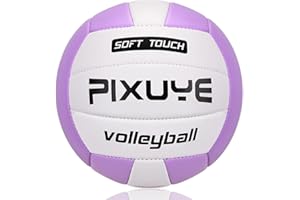 PIXUYE Volleyballs Official Size 5,Soft Beach Volleyball for Children Adults,Ball for Outdoor Indoor Games Gym Training