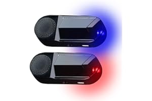 Rosixehird Simulierter Alarm für Autos Mit Solarenergie, Anti Diebstahl LED Sicherheitslicht Fake Lampe, USB Lade Sicherheitslichter Für Die Meisten Autos, Motorräder Und Fahrzeuge