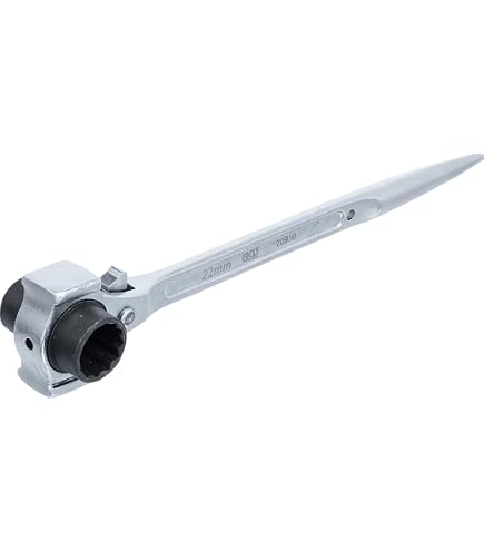 Scaffold Spanner Wrench 19x22mm - Multi-Tool With Hammer & Nail Puller Functions