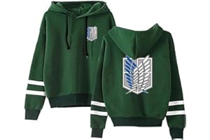 Silver Basic Giapponese Anime Anime Manga Cosplay Scout Legion Felpa con Cappuccio a Maniche Lunghe