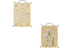 YELKOEYN 2 Stück Mikro Blumenpresse Set - Blumenpresse Kinder, Pflanzenpresse, Metallpressen für Pflanzen, Kunst und Handwerk für Kinder Erwachsene (Bluet+Lilly) Toys Games