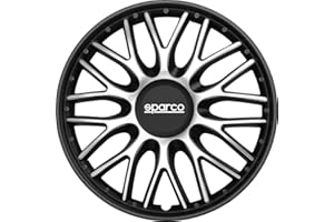 Sparco Komplet pokrowców na koła 4 14" cala Roma SPC1496SVBK srebrna czarna