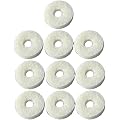 Yunmeryker 10 Tampons de Rechange En Feutre pour Pistons D'euphonium, Rondelles pour Boutons de Doigt, Tuba. Feutre Résistant pour étudiants En Musique, Sall, euphonium