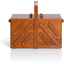 Boîte à Couture En Bois De Balsa INNSPIRO - 25x16.5x15cm Avec Tiroir - à Décorer Soi-Même