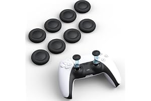Bukela 8 Pcs Joystick Replacement Cap Thumb Grips for PS5/PS4 Controller, 8 PCS Anti-Slip Silicone Grip Thumb, Non-Slip Thumb Grip Joystick Caps