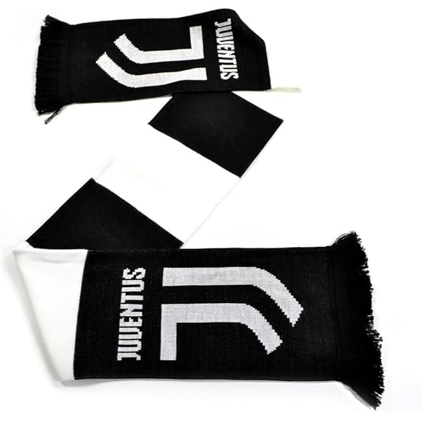 Sciarpa Juventus Ufficiale JACKARD Nera JJ11 - 100% Acrilico - Foto 4
