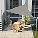 Produktbild Sonnensegel Dreieck 3x3x3 m Grau inkl. Karabiner Spannfedern Spannseil Sonnenschutz für Garten Pool Terasse