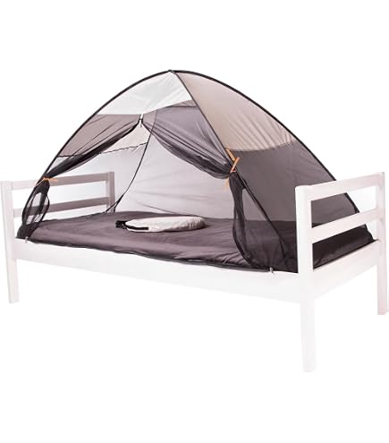 Vangold Moskitonetz Pop-Up Für Bett (King-Size) – Blau, Mit Boden, Doppeltür, Einfach Aufklappbar Für Camping & Zuhause