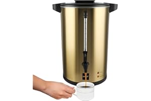 Valgus percolateur cafe 110 tasses 16L commerciale en acier inoxydable double paroi Percolateur Professionnel à Café pour dîner et partie de mariage
