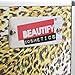 Beautify Professional Large African Leopard Print Aluminium 8 compartment Beauty Box Cosmetics & Make Up Case