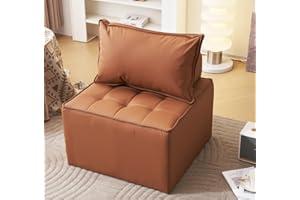 XQIDA DURABLE Sofá Modular seccional Sofá Modular en Forma de L y en Forma de U, Juego de Muebles para Sala de Estar, sofá Moderno sin Brazos para Sala de Estar, Dormitorio y sofá de Estilo 1 Pieza y marrón