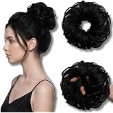 TEMPERIA Hair Accessories For Women Stylish - Juda Hair Buns - Messy Bun Hair Extension - Artificial Fake Donuts Maker Scrunc