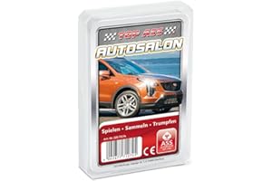 ASS Altenburger 22571274 Top Car Salon, Jeu de Cartes – Trump and Quartet