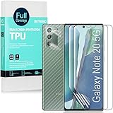 Ibywind Screen Protector for Samsung Galaxy Note 20 5G, [Pack of 2], [Camera Lens Cover] [Carbon Fiber Back] [Fingerprint Pro