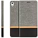 Produktbild Zanasta Designs Tasche Sony Xperia XA Ultra Hülle Flip Case Schutzhülle Handytasche mit Kartenfach Grau