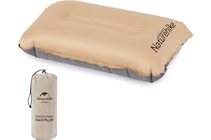 Naturehike Almohada Inflable Automática Almohada de Camping portátil Apoyo Lumbar Adecuado para Camping/Playa/Oficina/Picnic