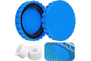 MPLEHDA Zestaw zimowych zamknięć, 2 sztuki korków zimowych do basen z pasującymi uszczelkami, kompatybilne z basenami Intex i Bestway