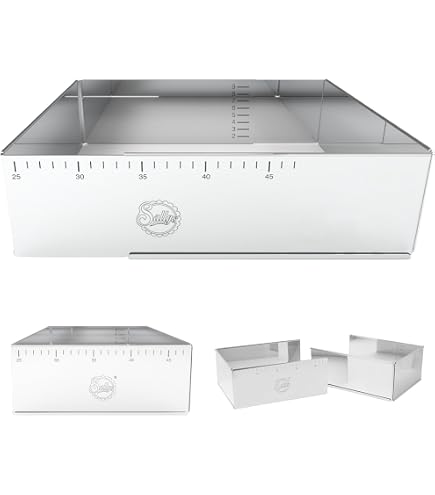 Cadre à Pâtisserie Inox Ovale Réglable - Diamètre 27 à 40 Cm - Hauteur 6 Cm - Pour Gâteaux Et Entremets