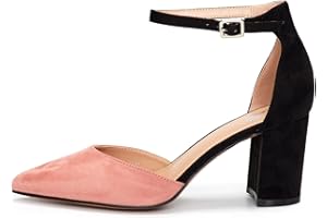 RIO FIORE Scarpe con Tacco, Décolleté, Nero, Rosa/Nero, 7 cm, Tessile, Tacco Largo, Y9610-30H