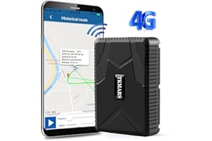 TKMARS GPS Tracker per Auto 4G, Localizzatore GPS per Auto con 6 Potenti Magneti Integrati, Antifurto Auto per Moto Bicicletta, Posizionamento Dual Mode GSM/GPS, Impermeabile TK915