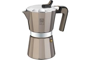 BRA Titanium - Cafetière, 6 Tasses, Aluminium