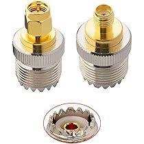 OxoxO SMA Vrouwelijke naar UHF Vrouwelijke SO-239 SO239 Connector RF Coaxiale Adapter Compatibel met Baofeng UV5R en GT3-TP radio's PL259 naar basisstation antenne (1 stuk
