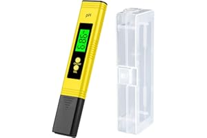 TIRYNS Stylo Numérique PH Mètre 4 en 1 Numérique PH Testeur Electronique 0-14 PH 0.01 Haute Précision Testeur avec Écran LCD et Fonction D'étalonnage Automatique pour Eau Potable Piscine Aquariums Hydroponie