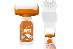 YCAAEO 500 g Pittura con Rullo, Rullo per Pittura Bianca, Wall Repair Roller Paint, Roller Paint Bianco per Riparazione Muri, Ritocchi Muro Bianco, per Riparare Macchie E Pareti Danneggiate