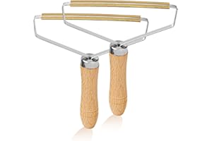 USION Lint Remover Carpet Scraper,2pc Pro Lint Roller Cleaner Tool for Pet Hairs,Portable Clothes Fuzz Shaver, Removes Pet Fur,hairs,Dust,Bobble,and Fluff from Garments,Fabric Sofa,Furniture,Car Seats