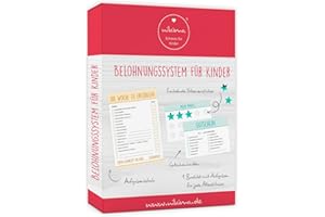 ‎NIKIMA SCHÖNES FÜR KINDER Belohnungssystem für Kinder - 1 Block Aufgabenliste, 25 Gutscheine, 100 Belohnungssticker, 1 Booklet - für Kleinkinder zum Lernen von Verantwortung und Sauberkeit