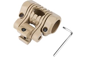 Tbest Helmet Linterna Holder Mount, Tactical Helmet Accessories Plastic Tactical Airsoft Quick Release Linterna rápida Holder Clip Abrazadera de Montaje Accesorio para Casco rápido