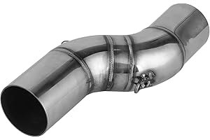 QIILU Stainless Steel Motorcycle Exhaust Mid Link Pipe for Benelli TRK 502X
