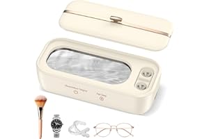 BelonLink Pulitore Ultrasuoni Professionale, 48000Hz Pulitore a Ultrasuoni, 350mL Pulitore ad Ultrasuoni per Pulizia Lenti a Contatto, Gioielli, Protesi dentali, Orologi, Occhiali, Anelli, Collane