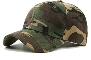Toumett Mens Boys Army Camouflage Baseball Cap, Camo Cap for Outdoor Sports Camping
