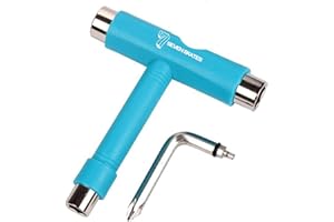 ROOKIE Seven Skates Skate Tool, 5 Way Skateboard T-Tool + Allen Key (Skateboard, Roller Derby)