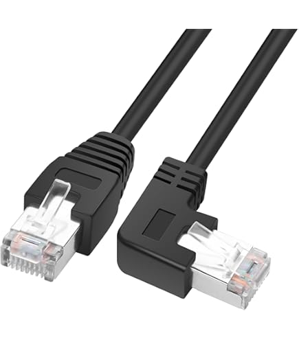 366325 Cat.6 Network Cable Angled 90 Degrees 20 M - White - View #6