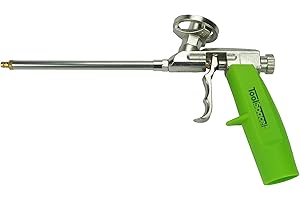 ToolSpace | Pistolet pour Mousse Expansive, de Construction, Polyurethane Professionnel | 36 x 16 x 5,1cm | Pour Calfeutrage, Etanchéité, Remplissage Avec Dosage Précis | En Aluminium, Plastique