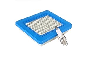 FADBUDS 1 Pièces Filtre à Air Tondeuse Bougie pour Briggs & Stratton, L7T Bougie D’allumage Universelle Remplace Filtres de Tondeuses Accessoires pour Moteurs Série 491588 399959 491588S 2058411