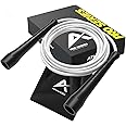 Athverv Pro Boxer Jump Rope, Speed Skipping Rope for Boxing Workout & Footwork (White)