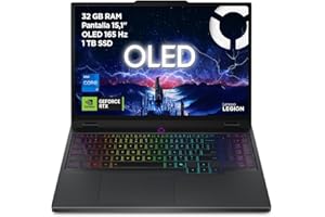 Lenovo Legion 5 Gen 10 – Ordenador Portátil Gaming IA 15.1" WQXGA OLED (Intel Core i7-13650HX, NVIDIA GeForce RTX 5070, 32 GB RAM, 1TB SSD, Wi-Fi 7, Sin Sistema Operativo) Teclado RGB Español - Negro