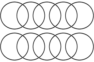 TOP-VIGOR 10Pcs Joints Toriques En Caoutchouc Nitrile, 50mm Diamètre Extérieur 48mm Diamètre Intérieur 1mm Largeur – Joint D’Étanchéité Métrique Pour Robinetterie Plomberie