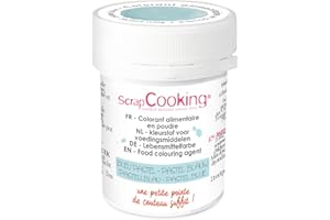 SCRAPCOOKING SCRAP COOKING - Colorant Artificiel en Poudre Bleu Pastel 5 g - Ingrédient Pâtisserie Professionnel pour Gâteaux, Crèmes, Entremets, Macarons, Biscuits - Fabriqué en France - 4052