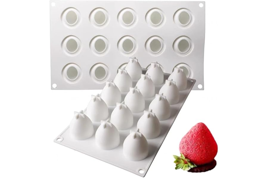AFINSEA 3D Strawberry Silicone Baking Mold