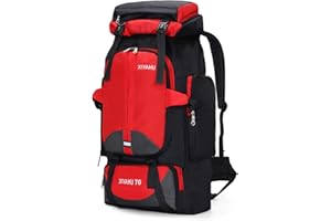 CINGHI LUSSO Hiking Backpack 70L Rucksack for Men Women Large Backpack for Travelling Camping Waterproof Backpack Lightweight Outdoor Bags Travel Back Pack