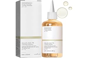 HERBENJOY Glycolic Acid 7% Toning Resurfacing Solution,Hydrating Toning Solution,Skincare Hyaluronic Acid Serum,Exfoliate, Brighten,Blemishes,Acne, and Rejuvenate Moisturize & Strengthen Your Skin 1PC (100ml)