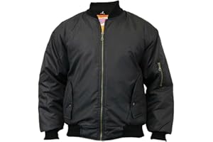 GILLICCI Mens Heavy Padded MA1 Type Army Biker Doorman Bomber Jacket Coat S-5XL