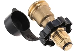 DRELD Propane Tank Adapter - USA Standard QCC1/Type1 to UK POL Cylinder Converter | Hose Regulator for Old/New Connections | Quick-Fit Gas Cylinder Connector