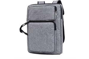 ITODA Sac pour Dessin Peinture Croquis Art Portfolio Sacoche de Transport Etanche Sac de Rangement avec Bandoulière Portable pour Adultes Enfants Étudiants Multifonction Sac Dossier d'art (Gris)