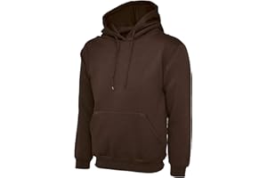 Mad Ink Mens Classic Plain Pullover Hooded Sweatshirt Hoodie Sweater (22 Colours)